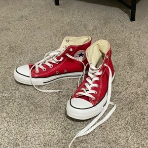 Red Converse Hightops